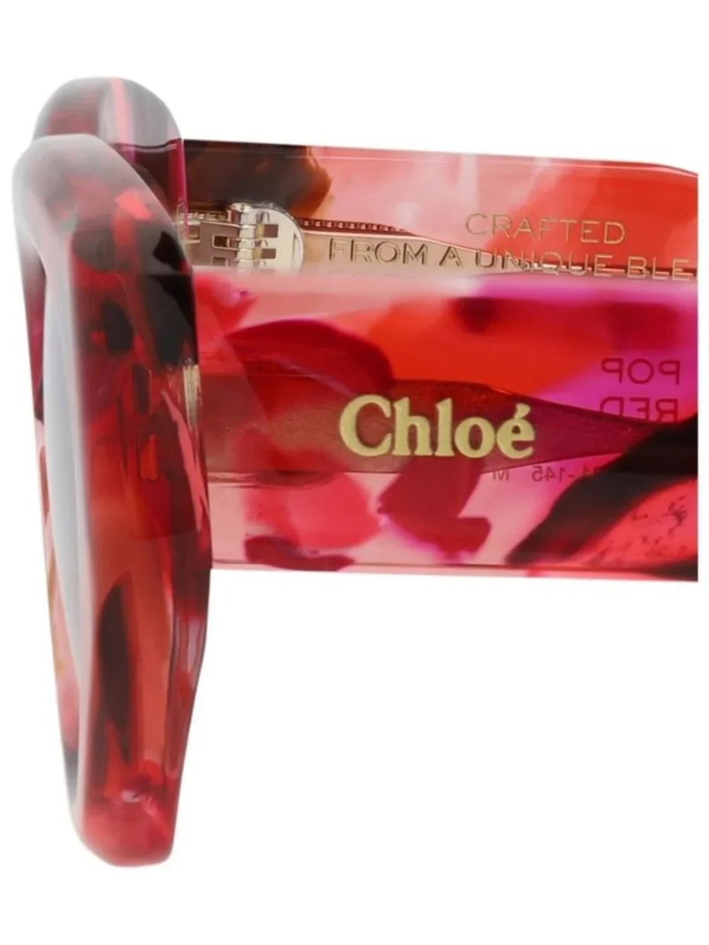 New Chloé Womens Cat Eye Red Red Violet Fashion Designer Sunglasses